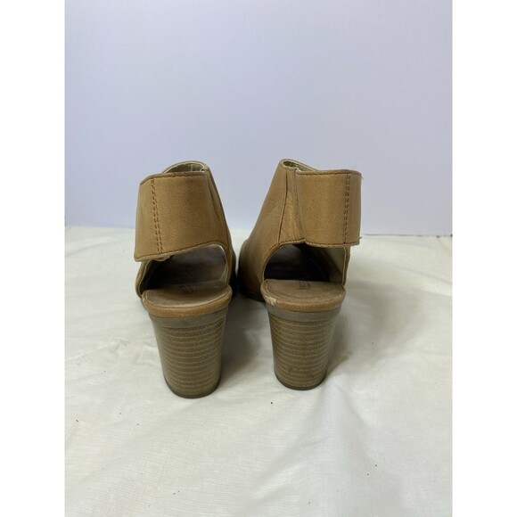 JOSEF SEIBEL Bonnie Leather Peep-Toe Bootie Sandal (36) 5 M Brown Block Boho - Picture 4 of 12